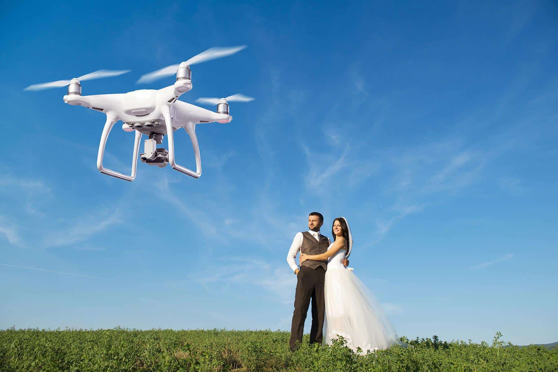 drone quay phim cưới toàn cảnh