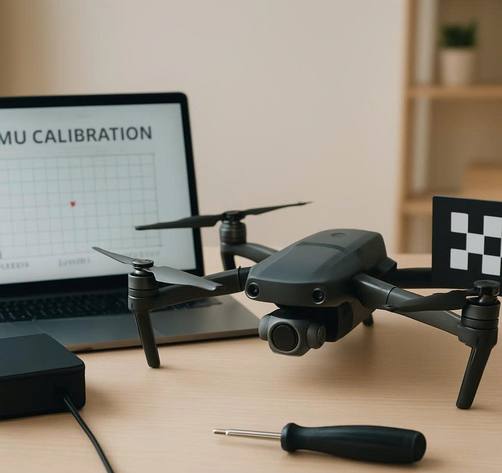 calibrate IMU drone trên bề mặt phẳng