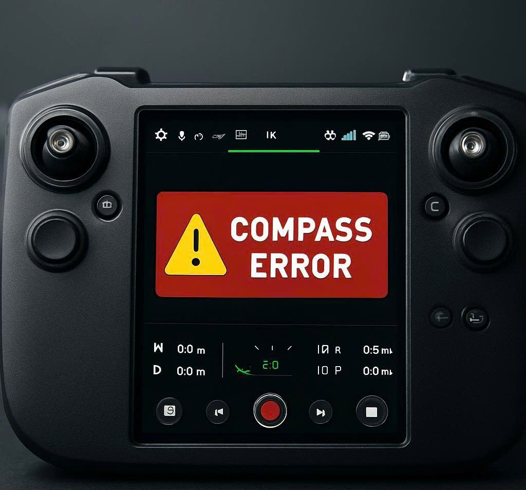 cảnh báo lỗi compass drone