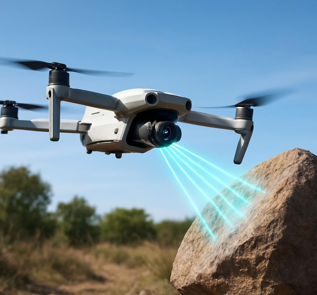 drone phát hiện vật cản phía trước
