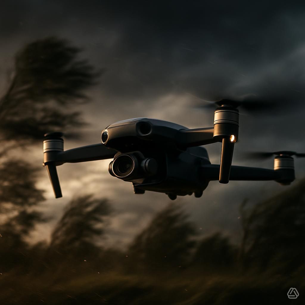 cất cánh drone trong điều kiện gió