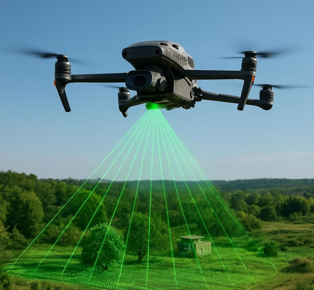 công nghệ lidar trên drone