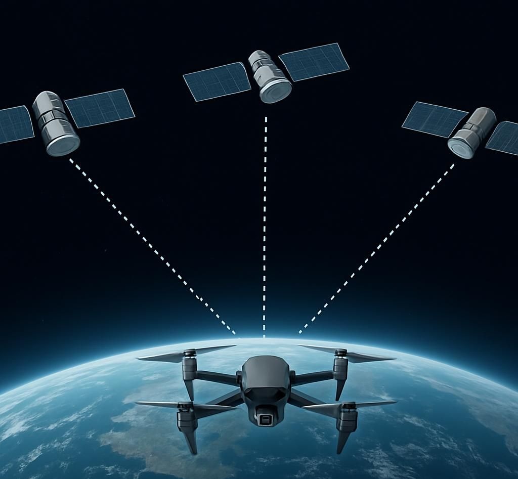 drone giữ vị trí nhờ GPS