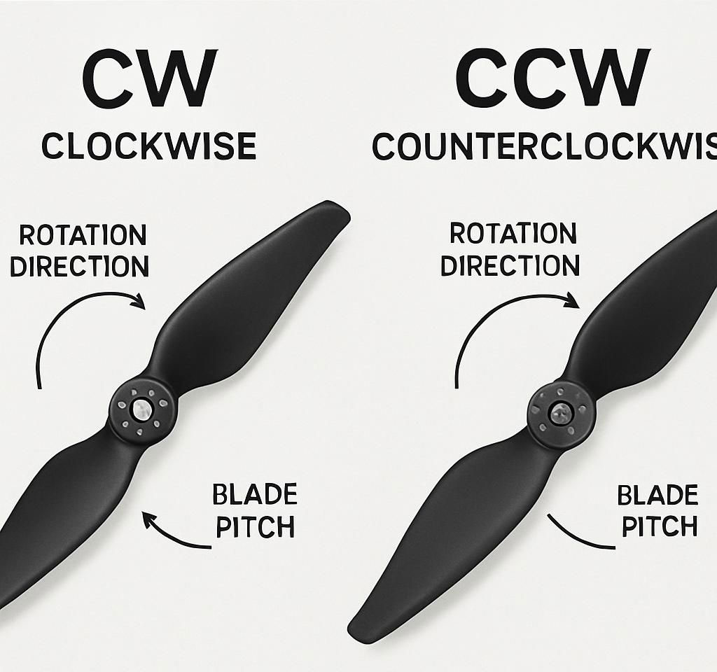 phân biệt cánh quạt CW CCW